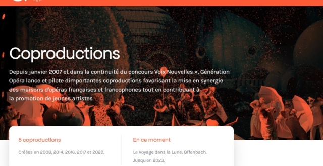 Génération Opéra collaboration freelance avec Le Contact Moderne